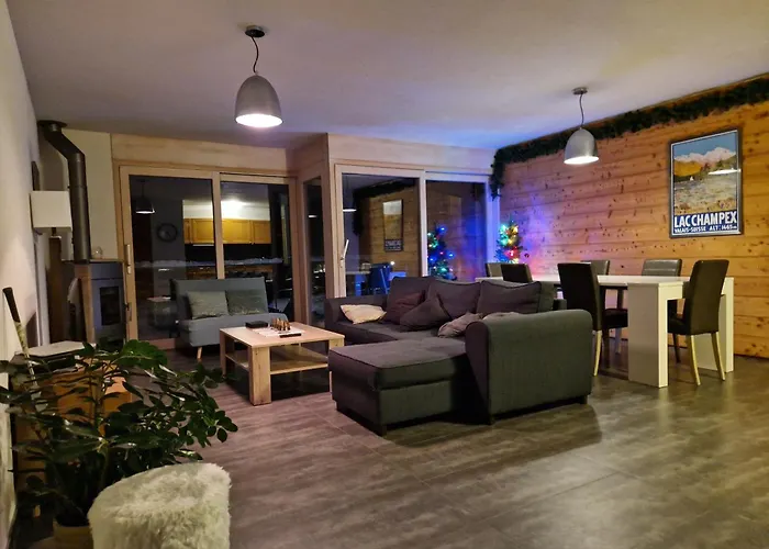 Superbe Appartement Champex-Lac Avec Piscine Et Sauna